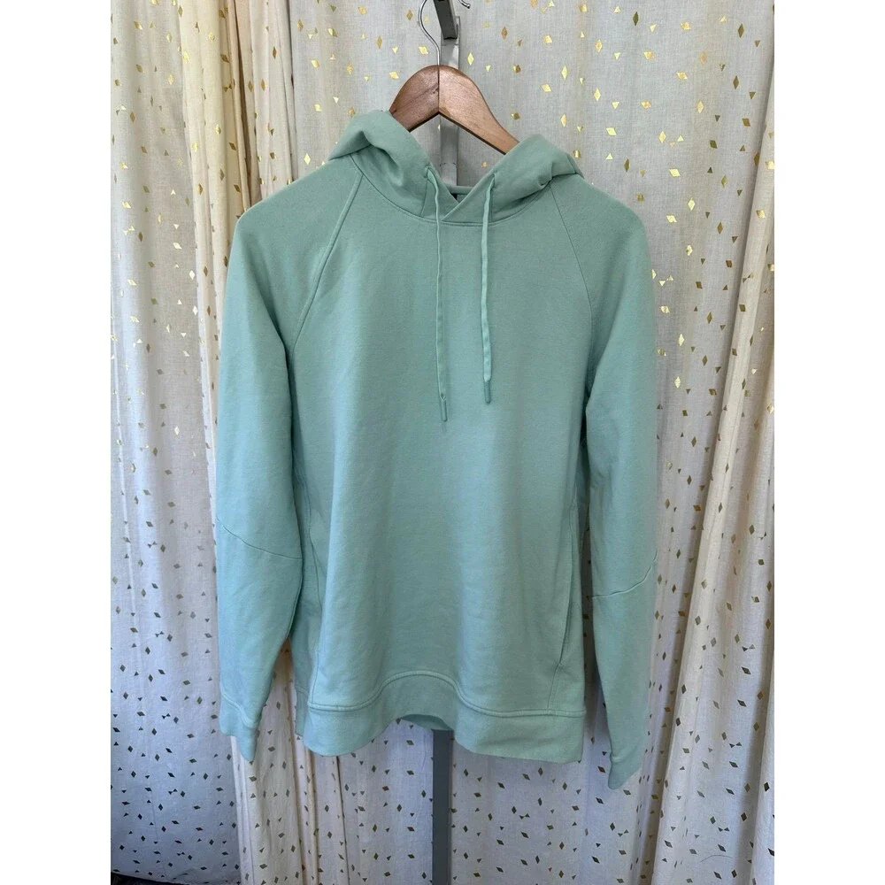 Lululemon Women's Mint Green City Sweat Pullover Side Pockets Hoodie Sweatshirt